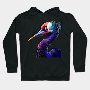 Crane prortrait Hoodie